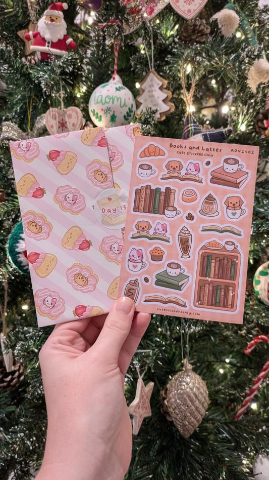 Books & Lattes - Premium Sticker Sheet