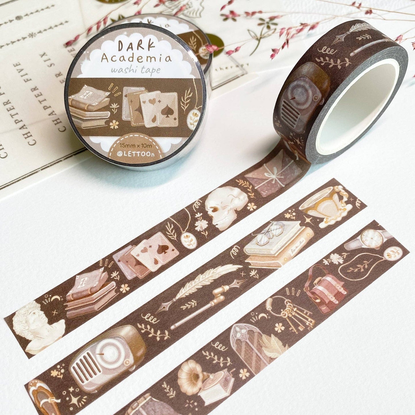 Dark & Light Academia - Washi Tapes