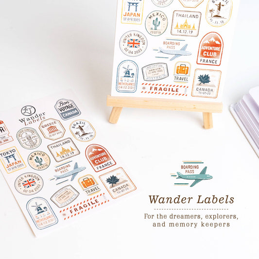 Wander Labels - Sticker Sheet