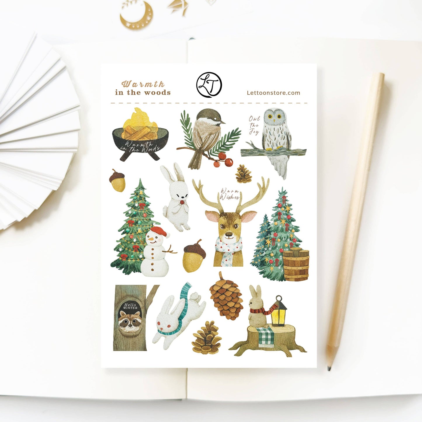 Warmth in the Woods - Sticker Sheet