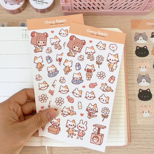 Cat Friends Sticker Sheet