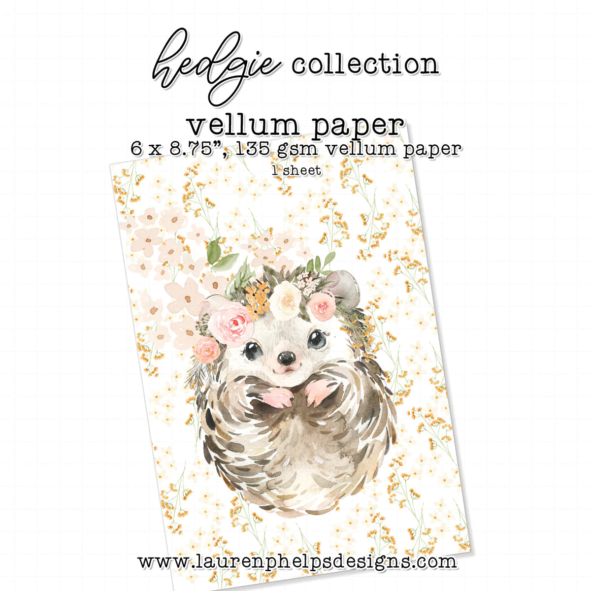 Hedgie Luxe Vellum Sheets