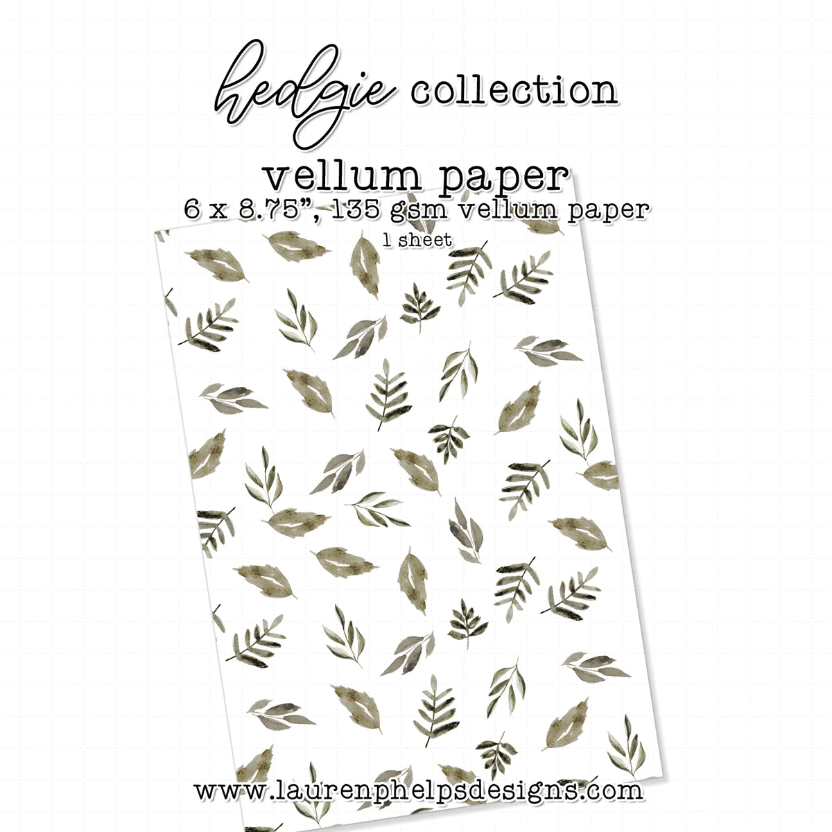 Hedgie Luxe Vellum Sheets