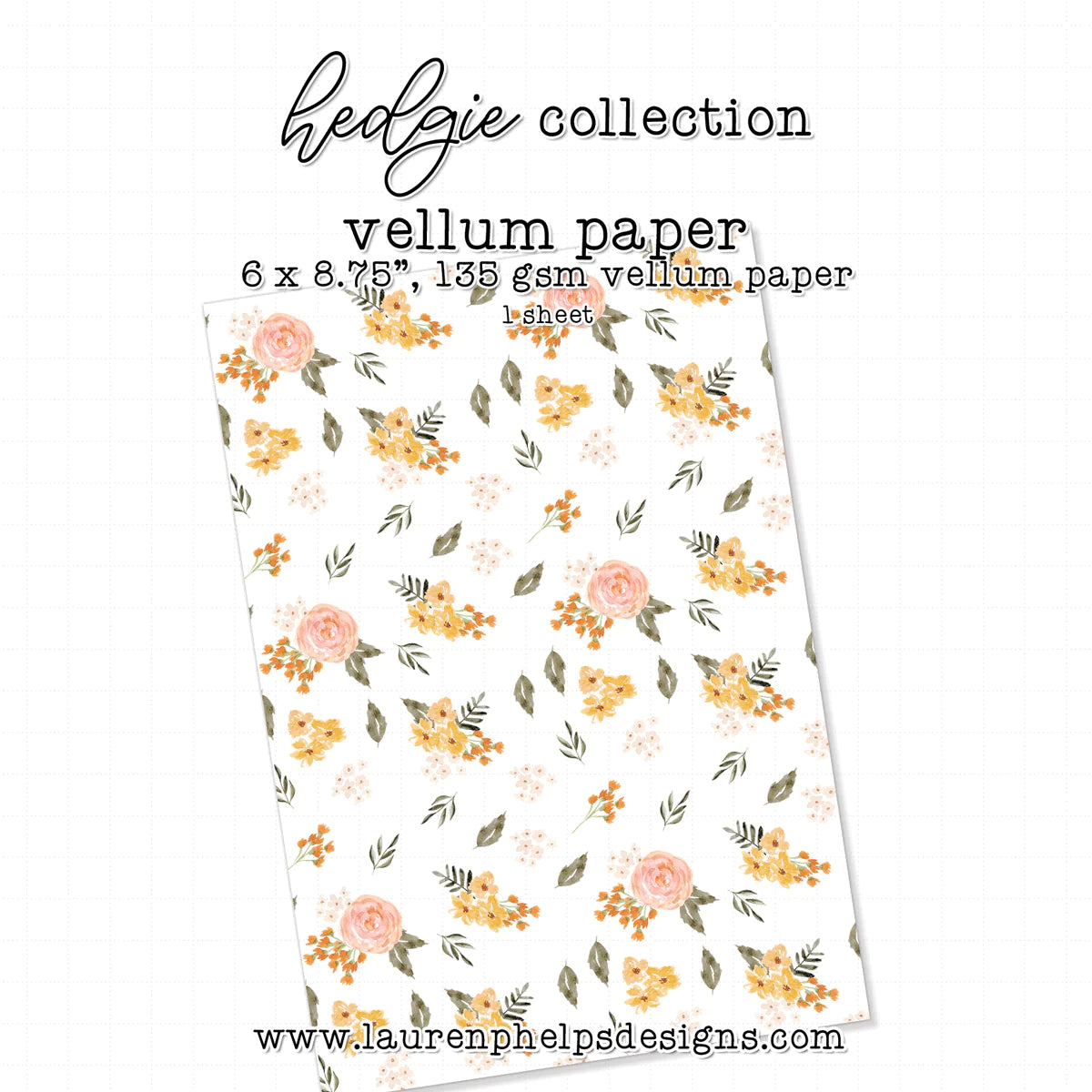 Hedgie Luxe Vellum Sheets