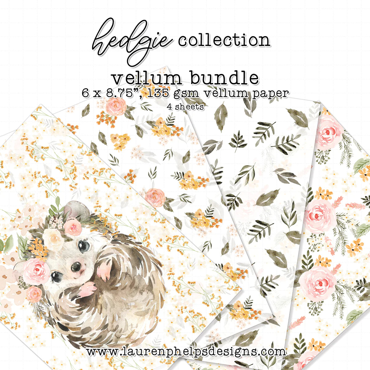 Hedgie Luxe Vellum Sheets