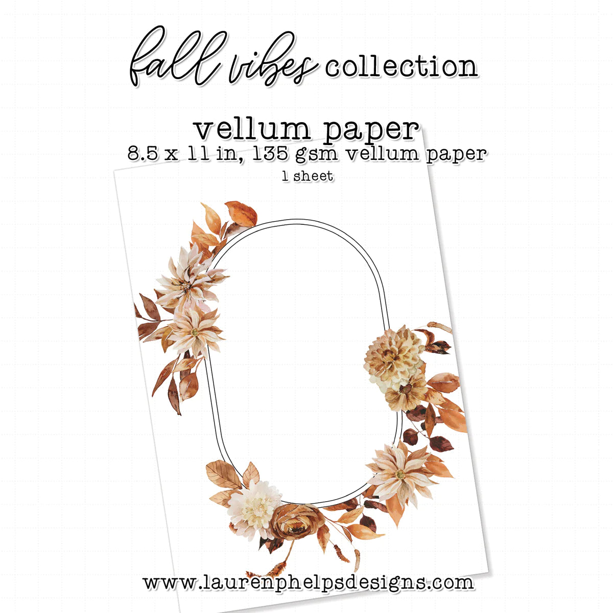 Fall Vibes Luxe Vellum Sheets