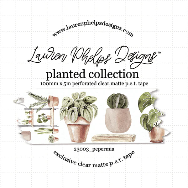 Planted 'Pepermia' Perforated Satin P.E.T. Tape 50mm