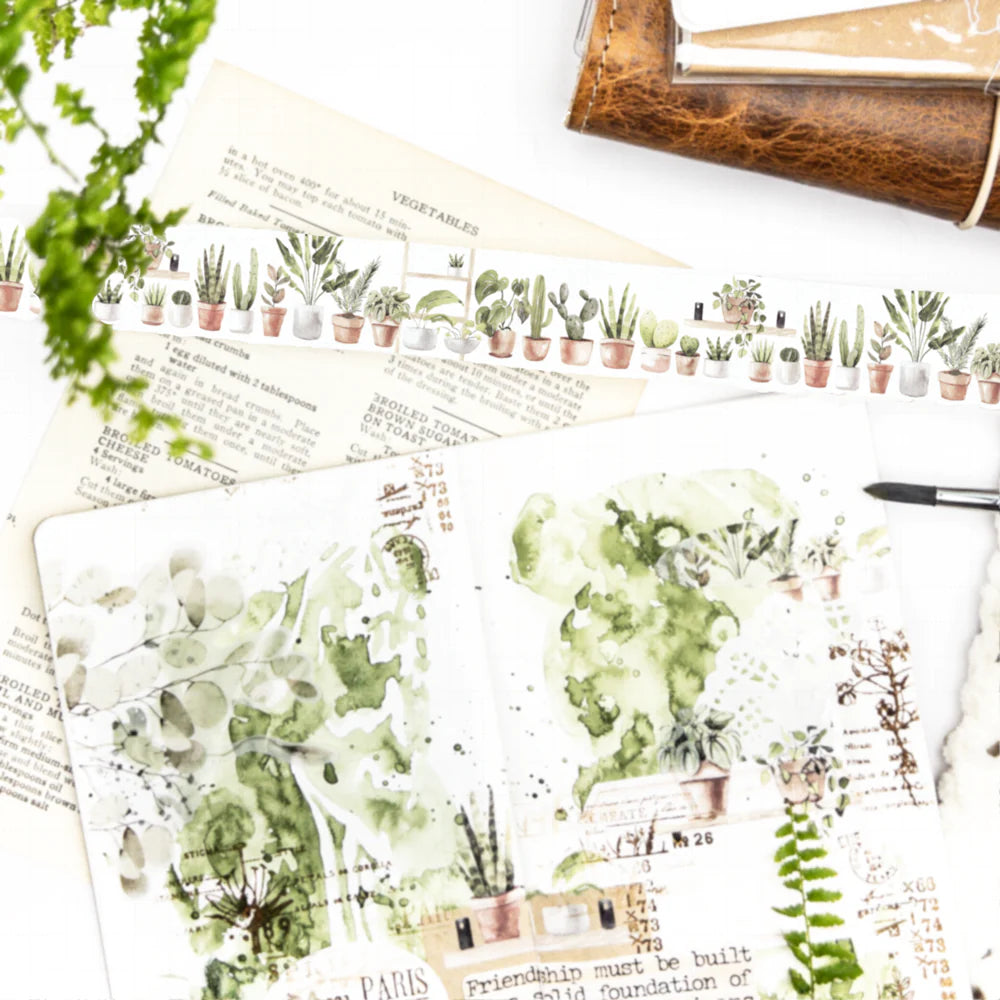 Planted 'Green Thumb' Premium Satin Washi 30mm