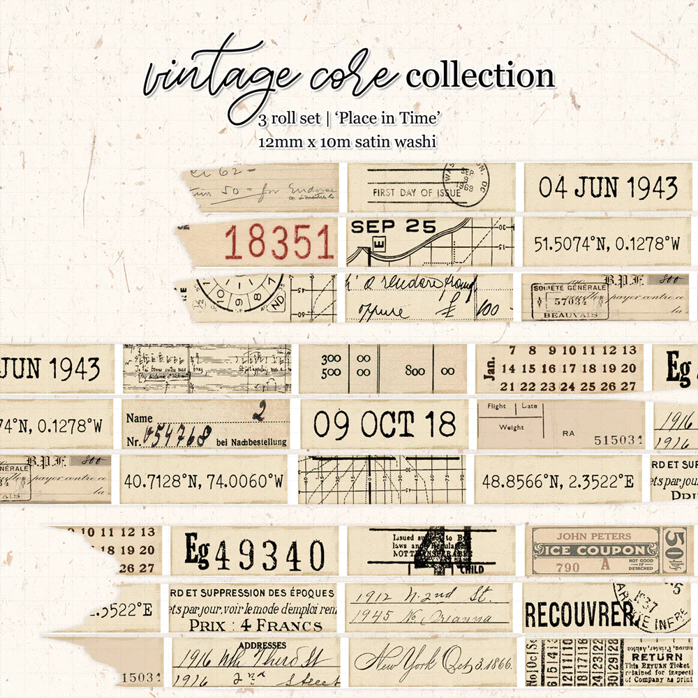 Vintage Core Washi Bundle