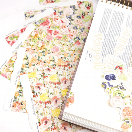 Fruit Punch Satin Washi Tape Sheets
