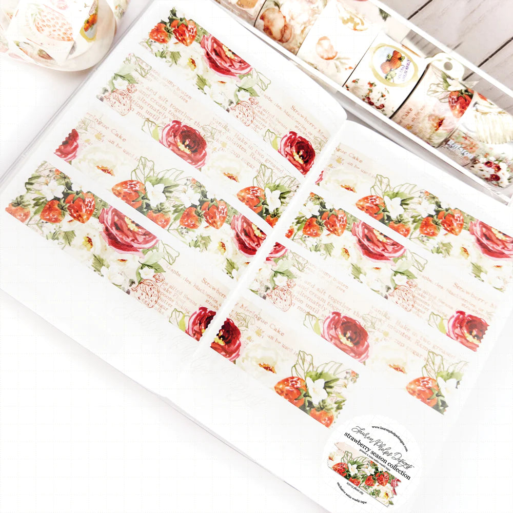 Strawberry Season 'Plant City' Satin Washi Tape 30mm