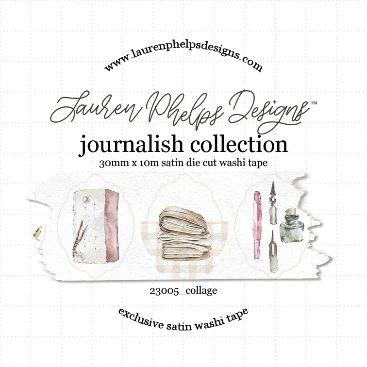 Journalish Premium Satin Die Cut Washi 30mm