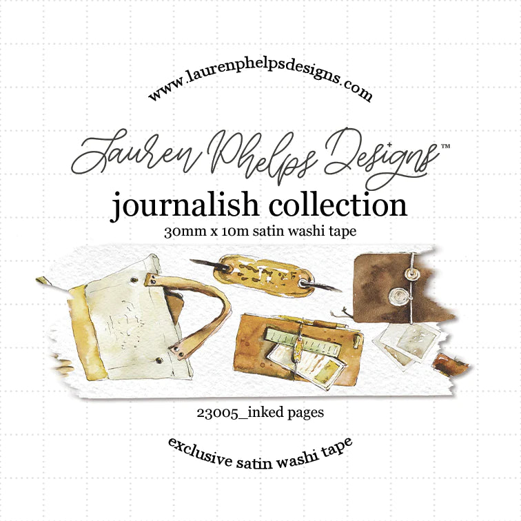 Journalish Collection Inked Pages Washi 30mm