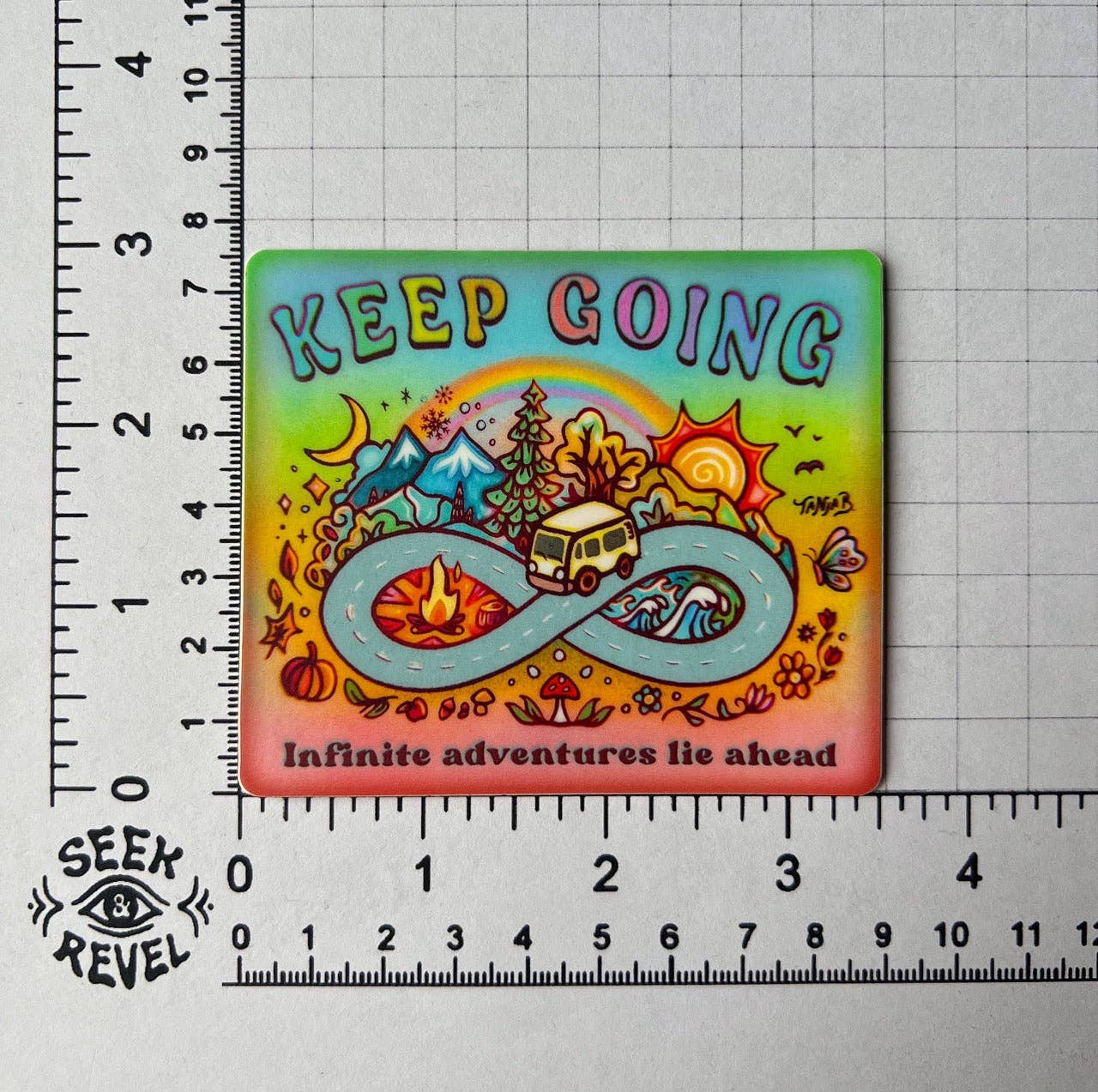 Keep Going - Large Waterproof Sticker
