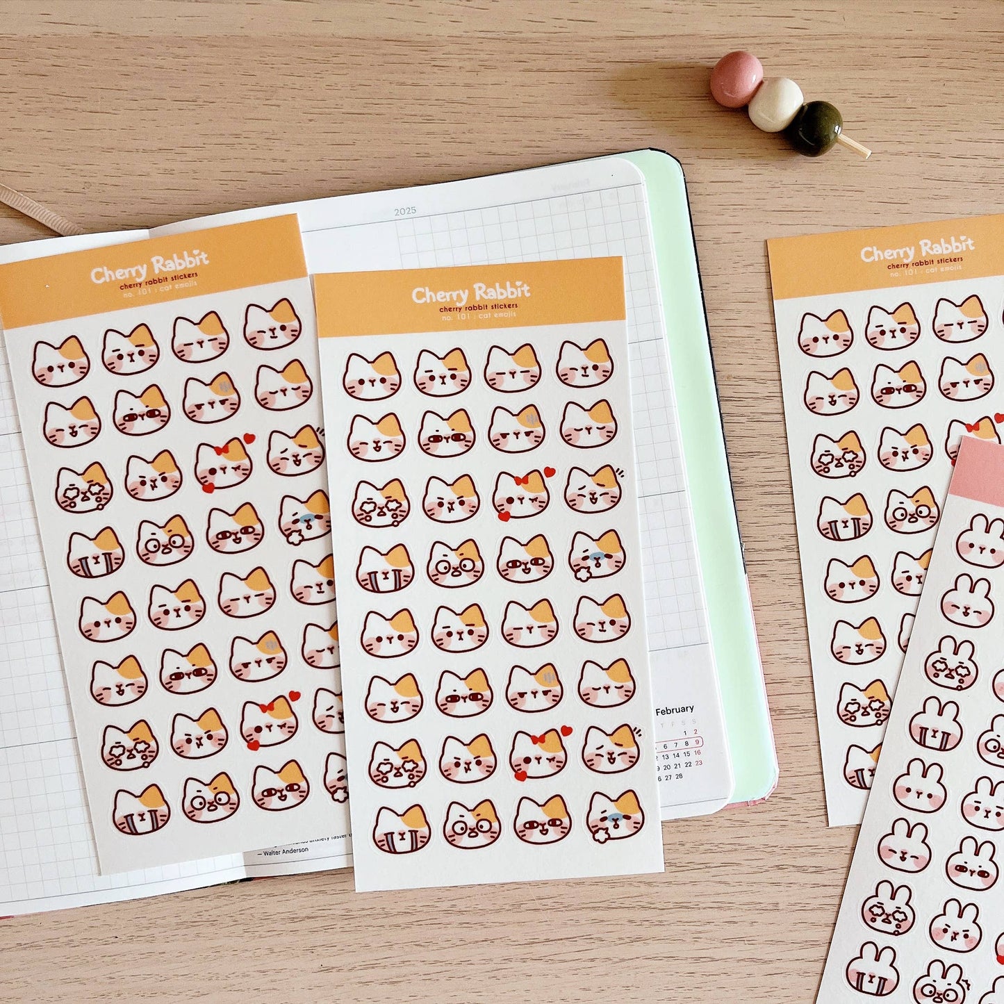 Cat Emojis Sticker Sheet