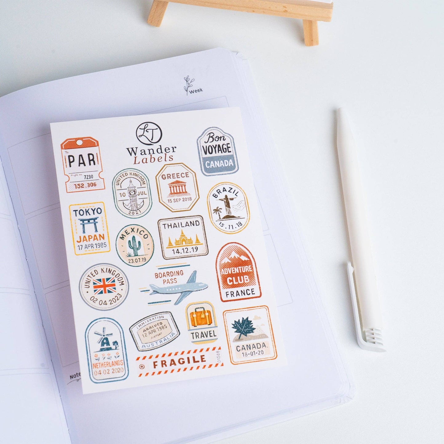 Wander Labels - Sticker Sheet