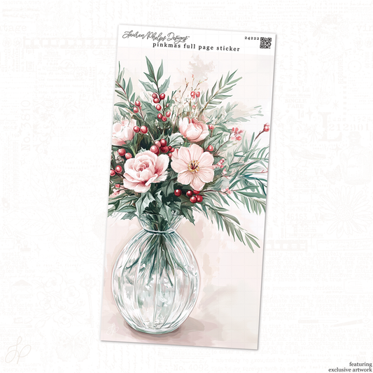 Pinkmas Collection | Floral Full Page Sheet