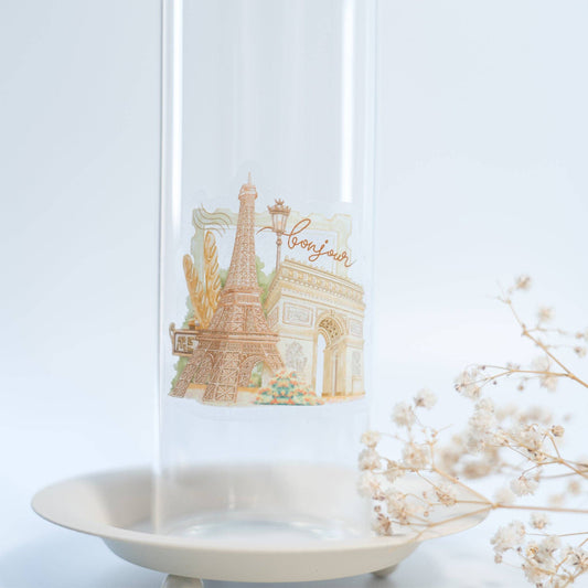 Bonjour Paris - Clear Vinyl Sticker