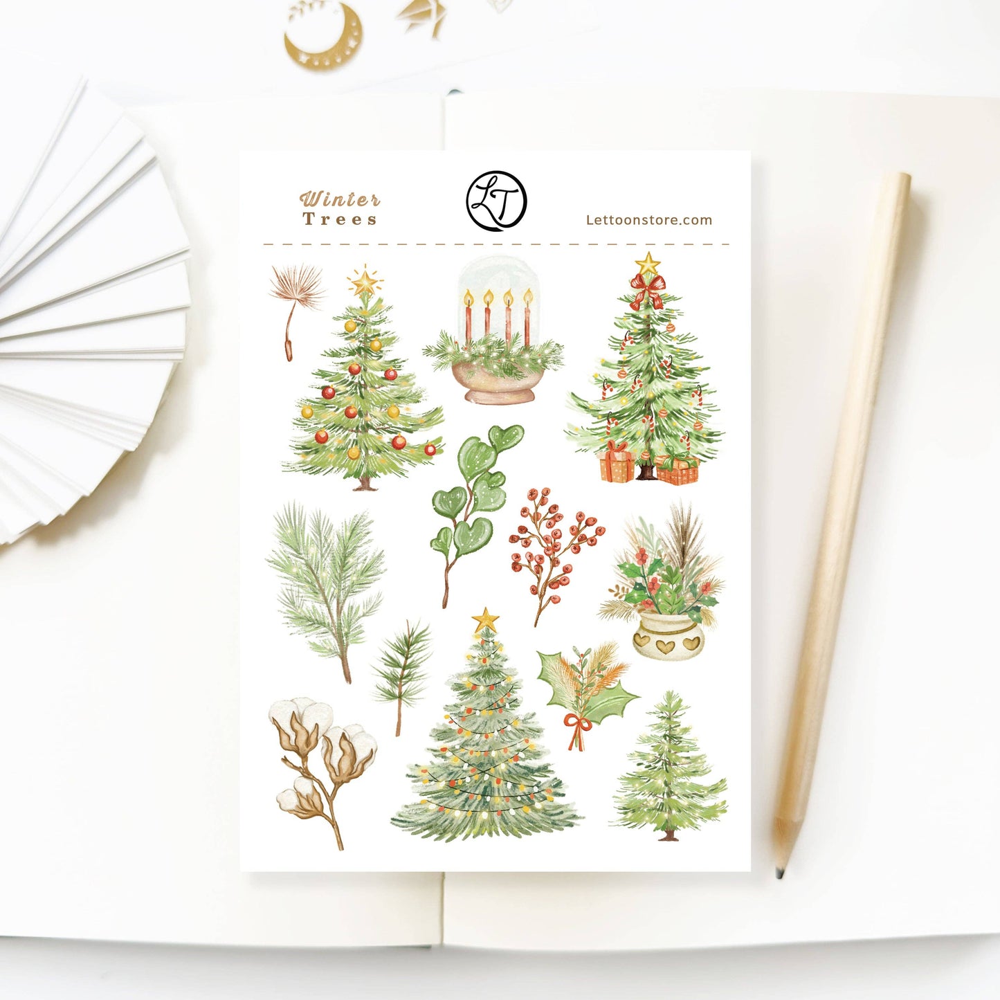 Winter Trees - Sticker Sheet