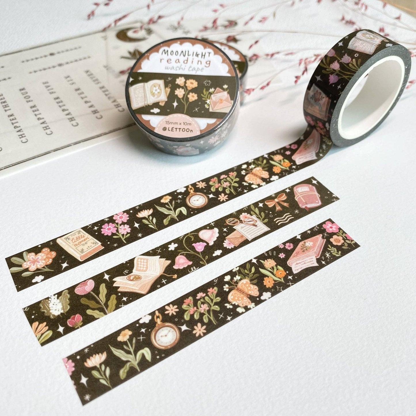 Moonlight Reading - Washi Tape