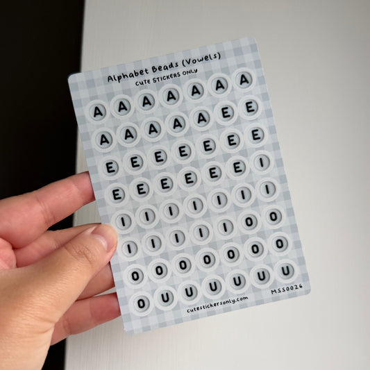Alphabet Beads - Sticker Sheets
