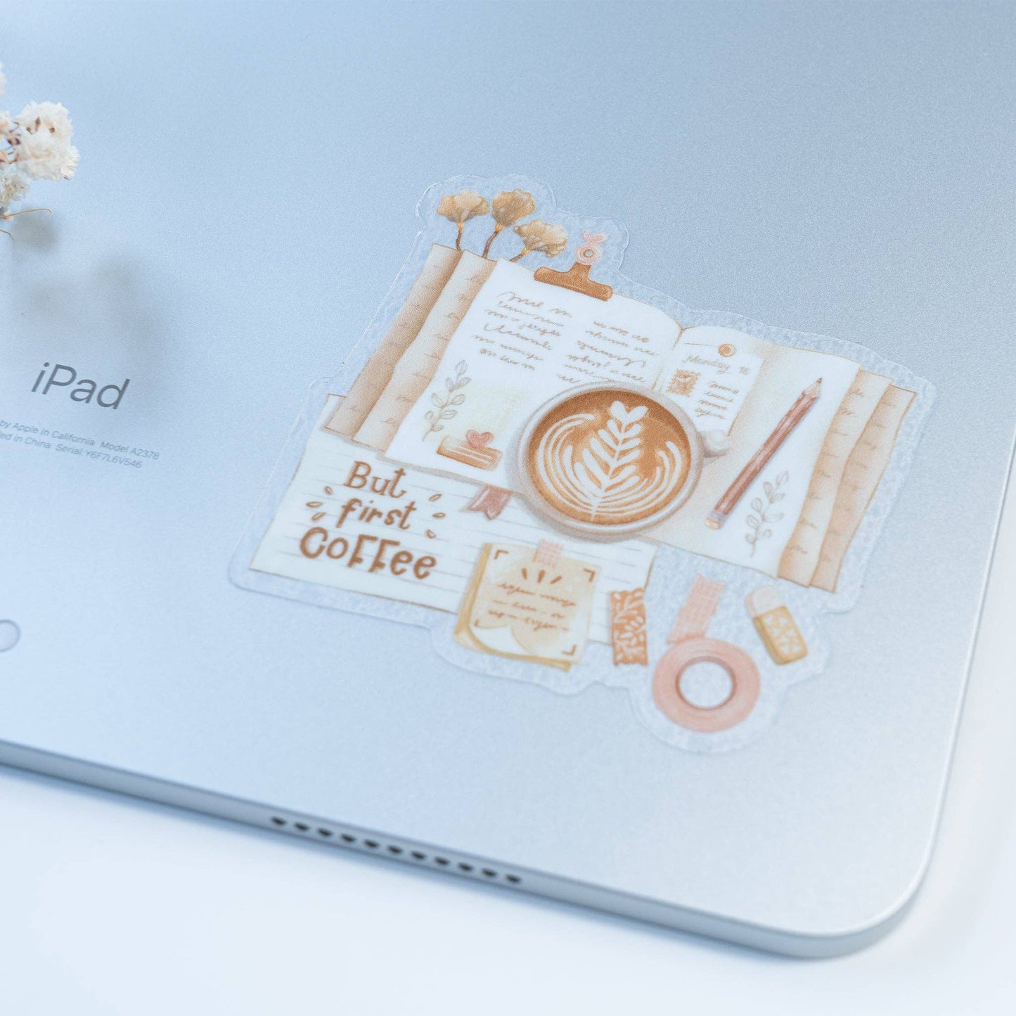 But First Coffee - Clear Vinyl Sticker