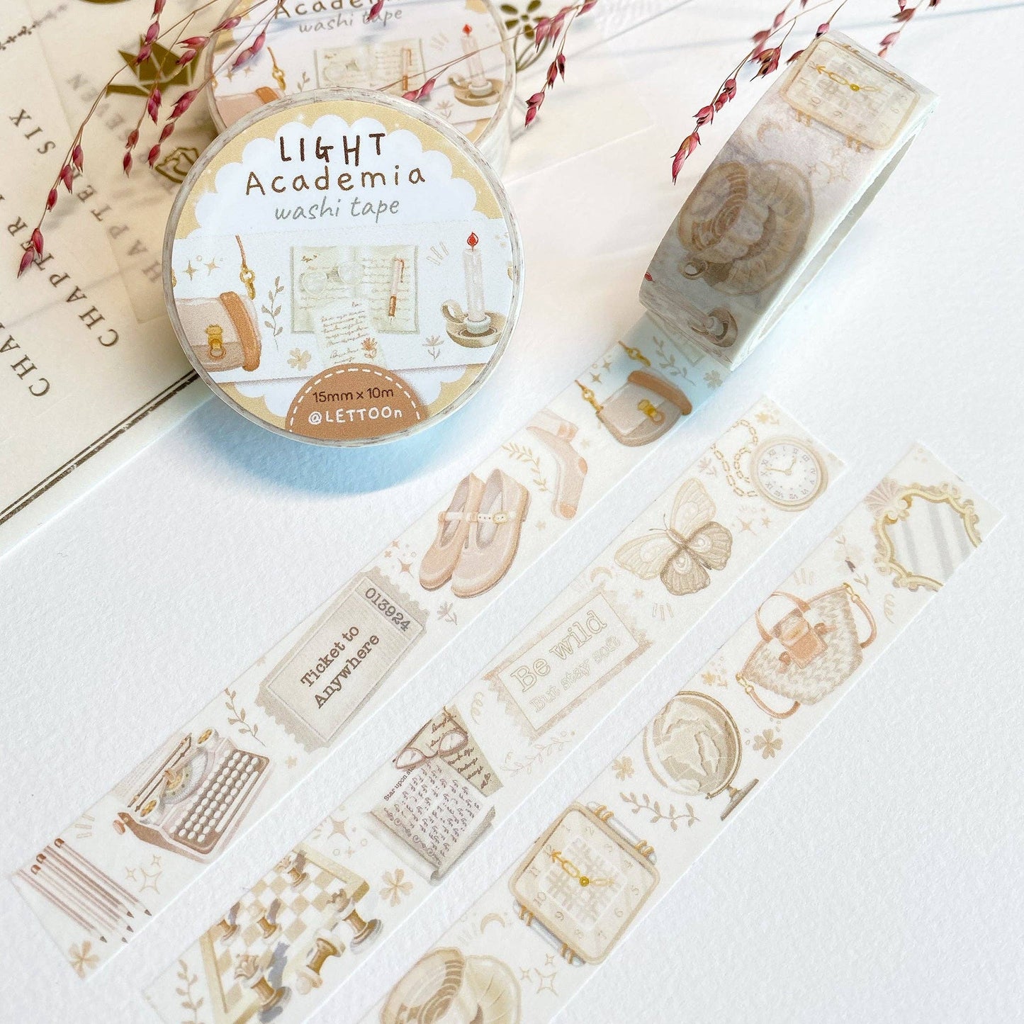 Dark & Light Academia - Washi Tapes