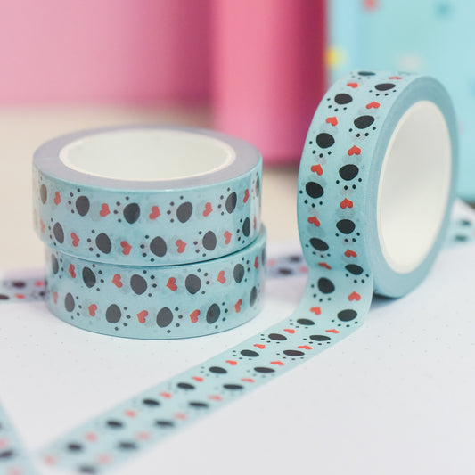 Pawprint Love Heart Washi Tape