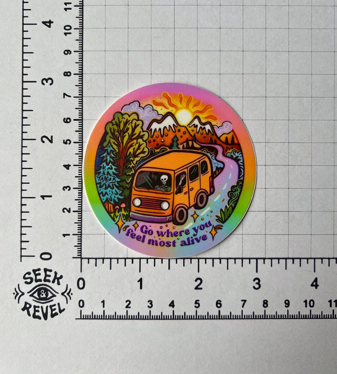 Go Where You Feel Alive - Large Waterproof Sticker