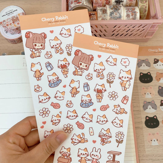 Cat Friends Sticker Sheet