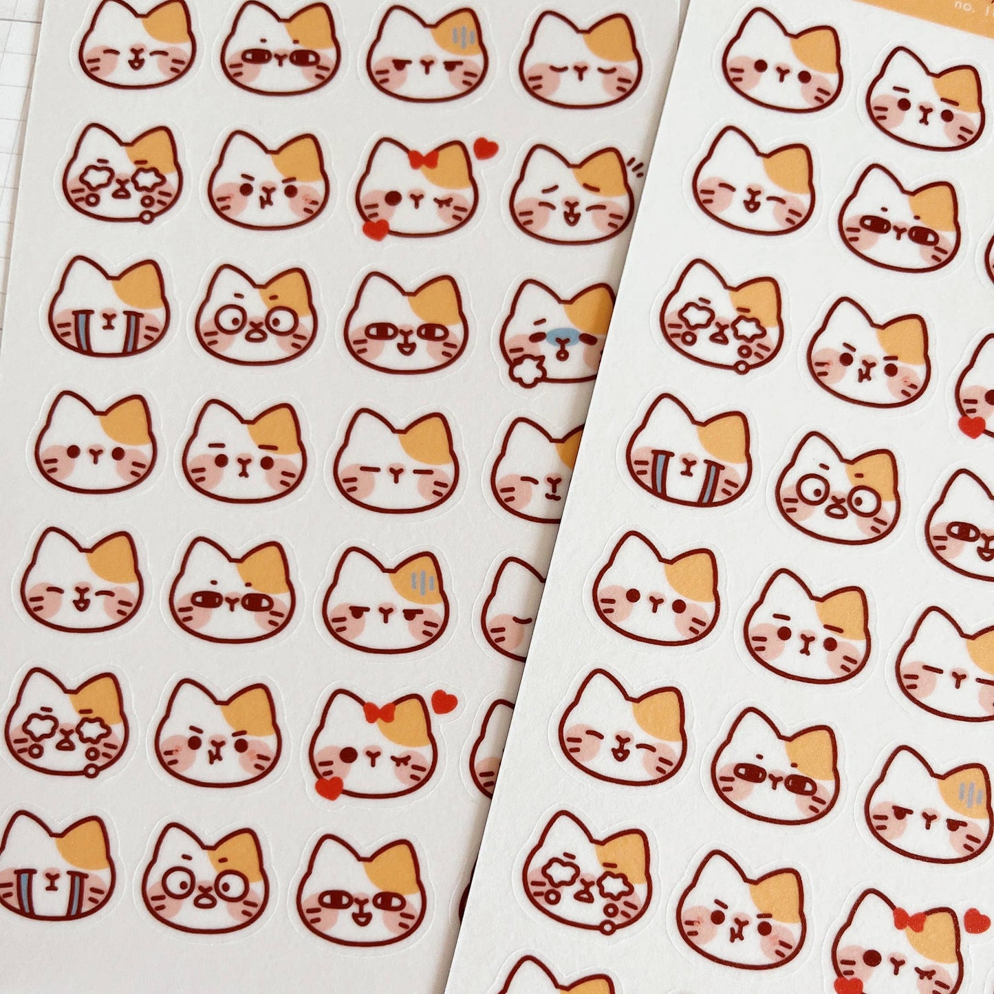 Cat Emojis Sticker Sheet