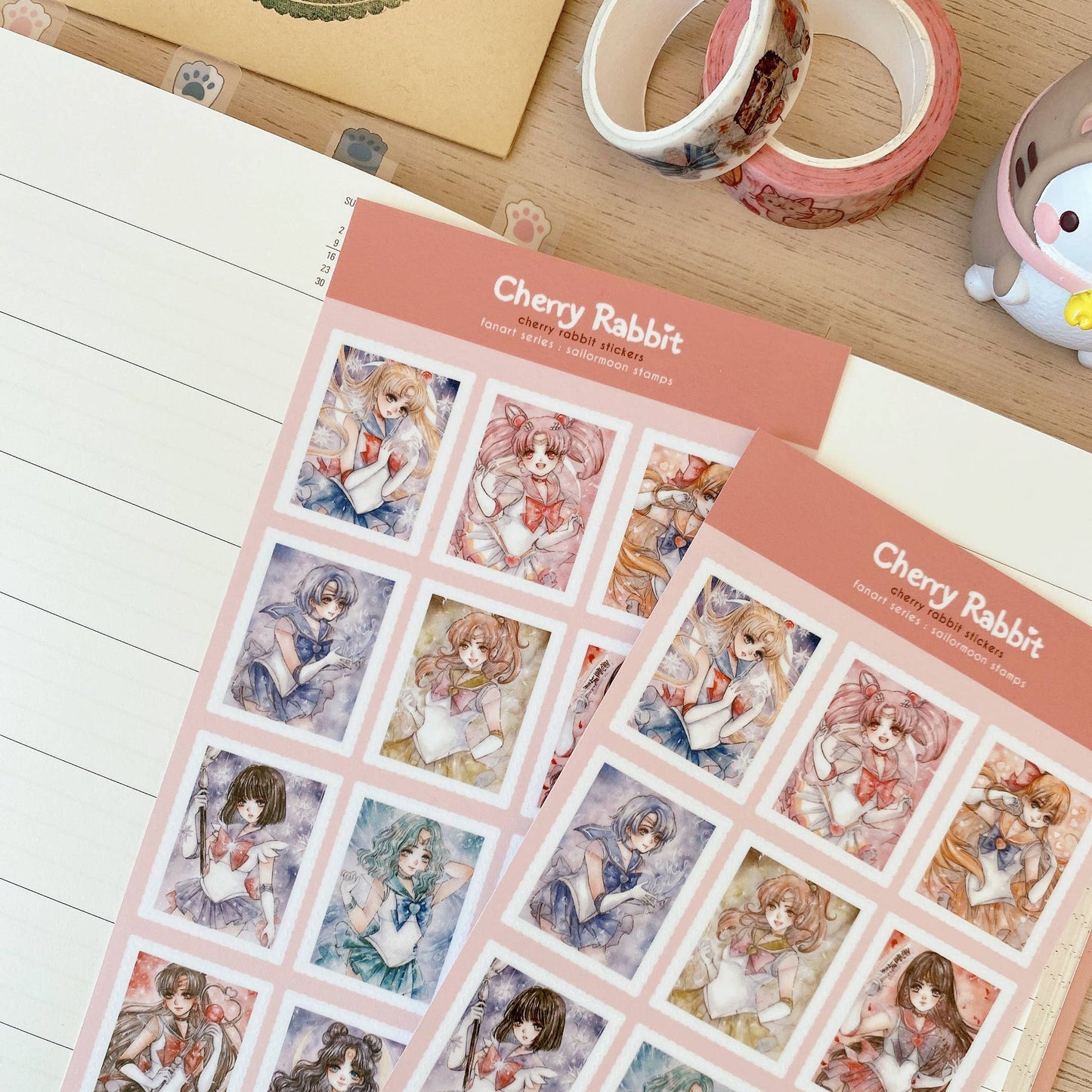 Sailormoon Stamps Sticker Sheet