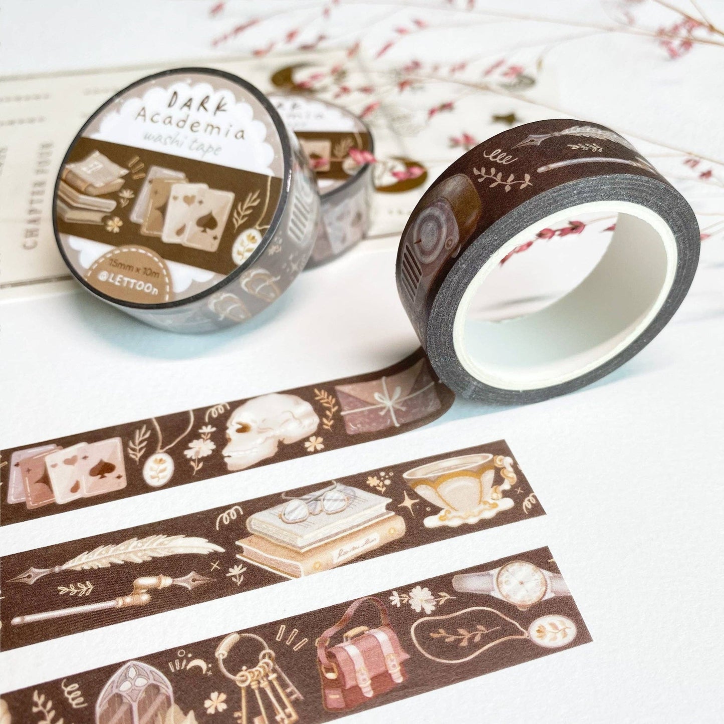 Dark & Light Academia - Washi Tapes