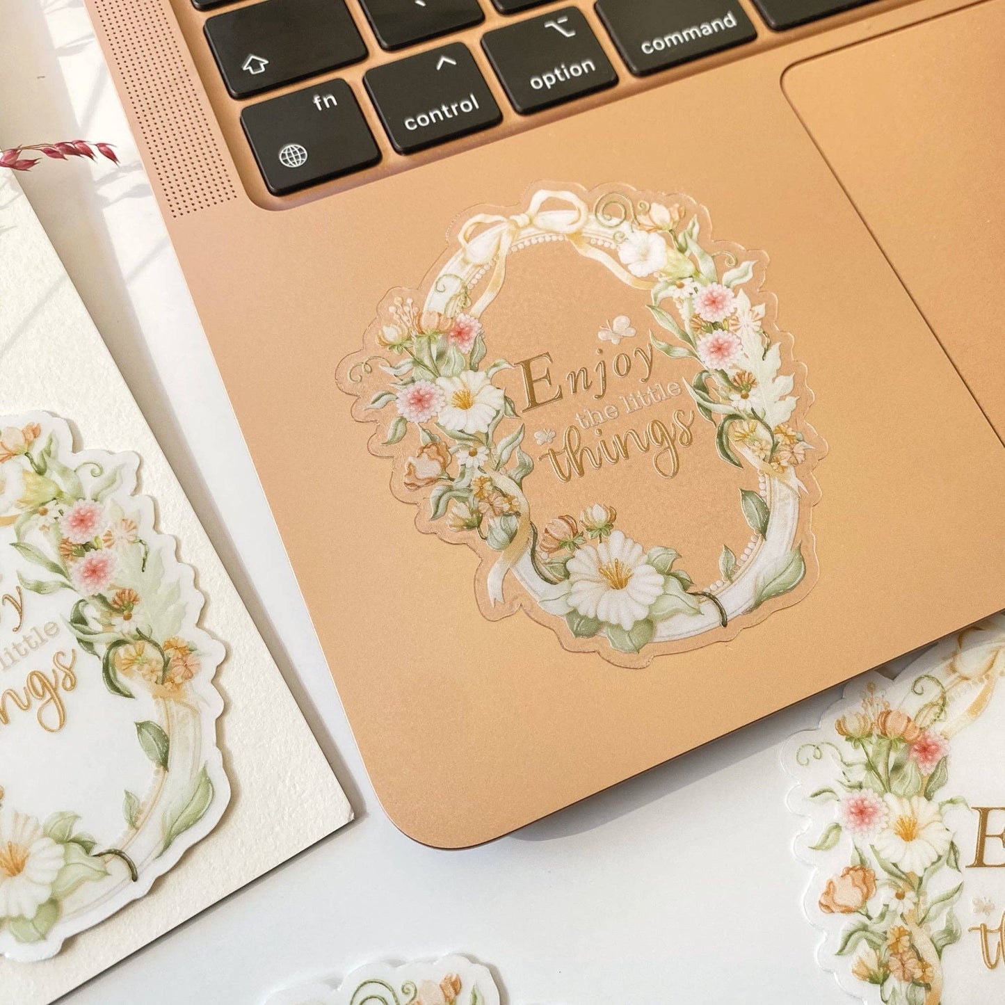 Enjoy The Little Things - Clear Vinyl Sticker