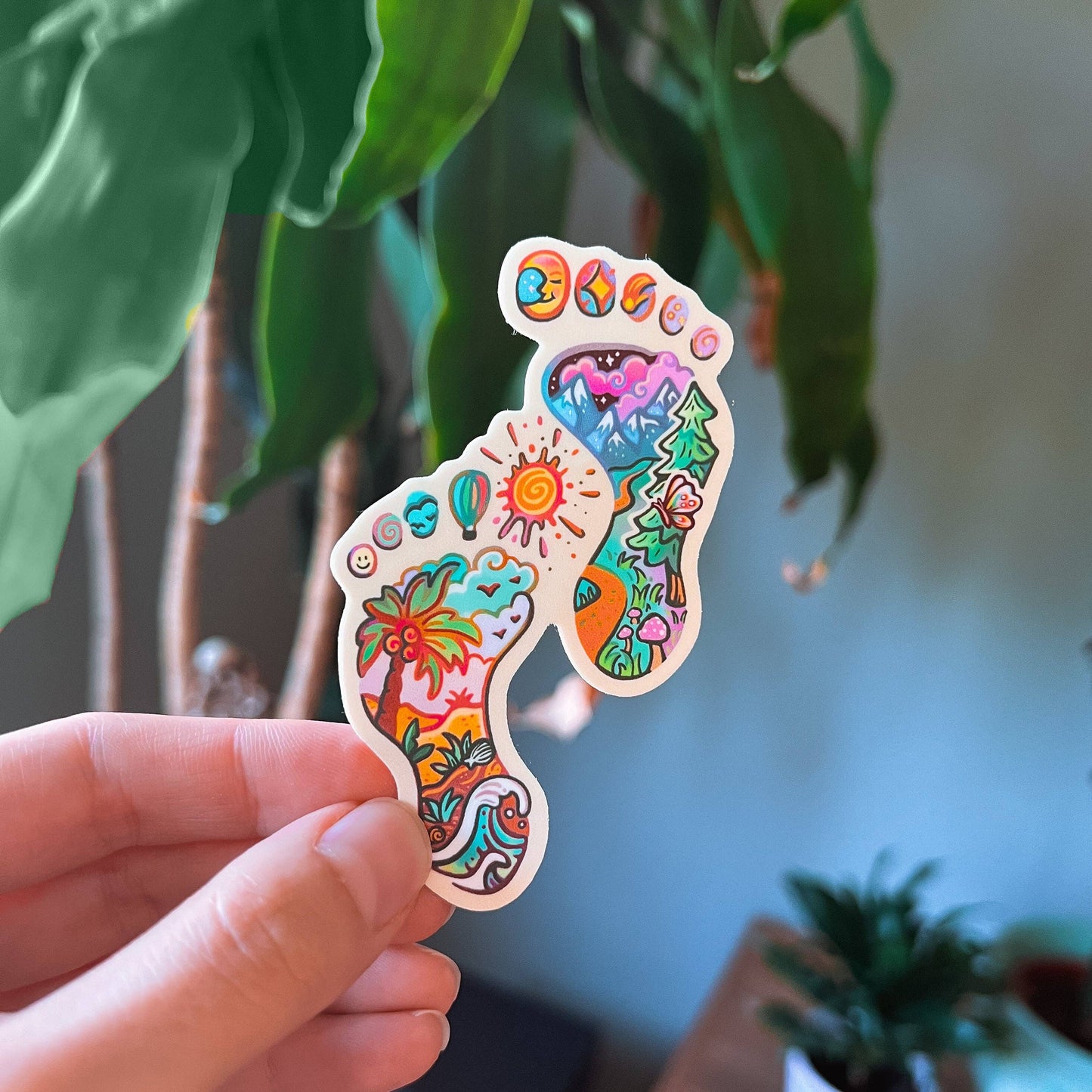 Footsteps - Large Waterproof Sticker
