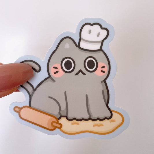 Baker Cat Vinyl Sticker