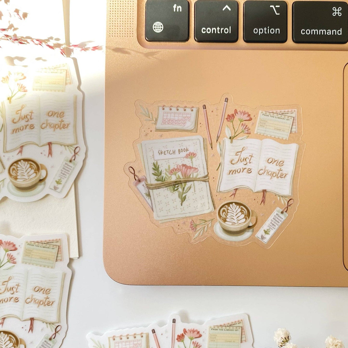 Just One More Chapter - Clear Vinyl Sticker