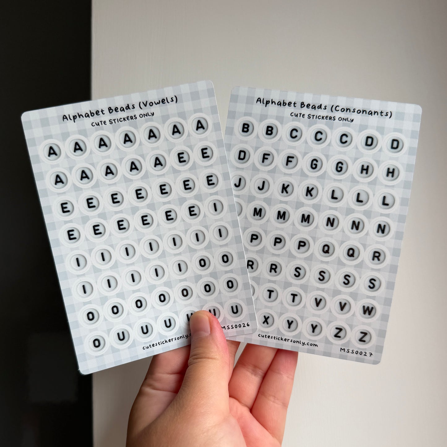 Alphabet Beads - Sticker Sheets