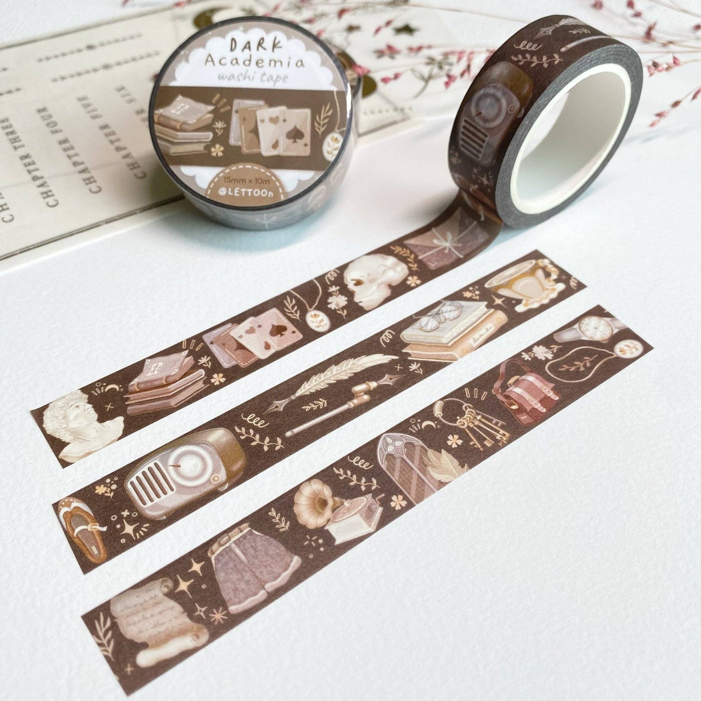 Dark & Light Academia - Washi Tapes