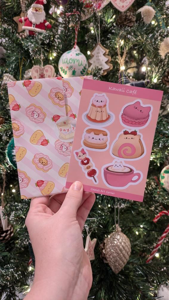 Kawaii Cafe Sticker Sheet