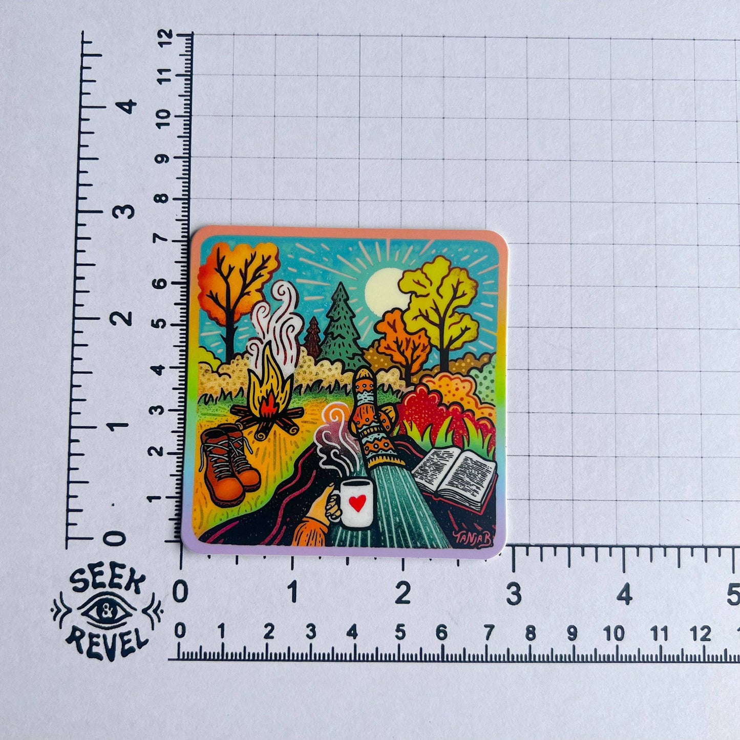 Slow Life - Large Waterproof Sticker