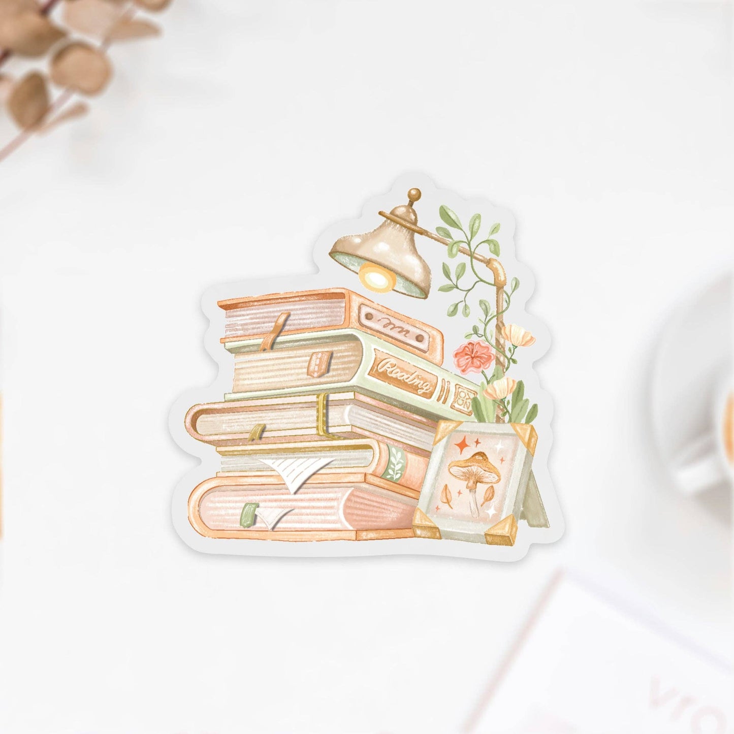 Cozy Reading - Clear Vinyl Sticker