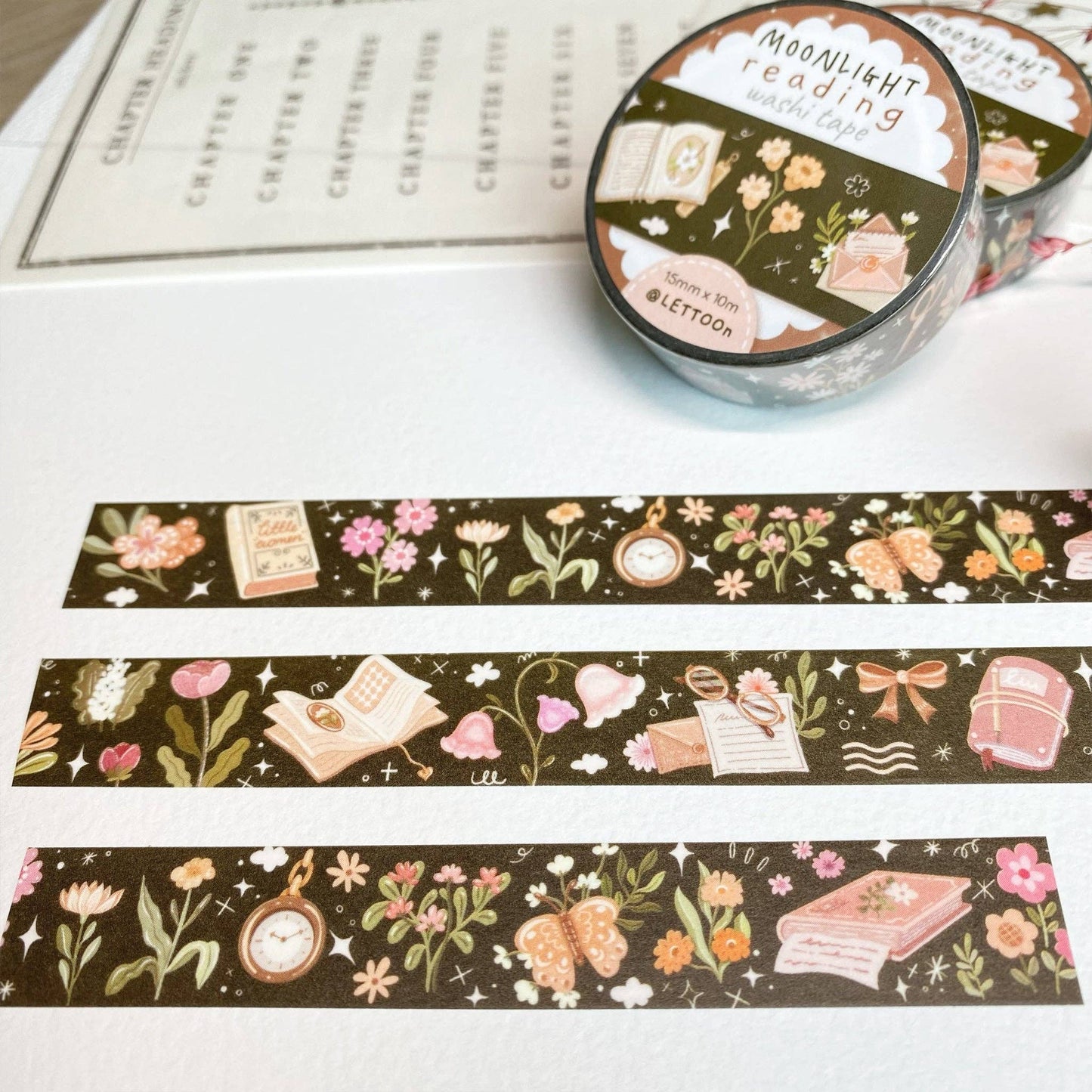 Moonlight Reading - Washi Tape
