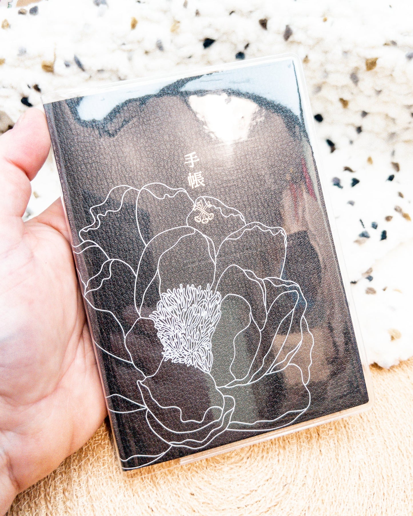 Elegant Peony Soft Vinyl Notebook Cover