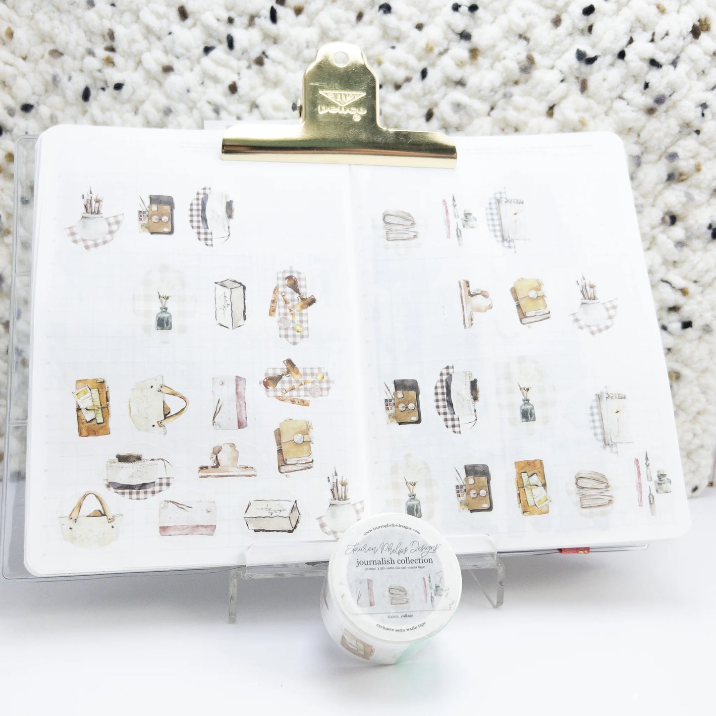 Journalish Premium Satin Die Cut Washi 30mm