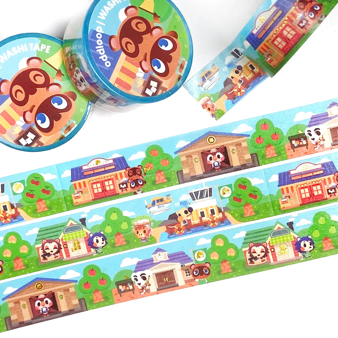 Animal Crossing Buildings 20mm Washi