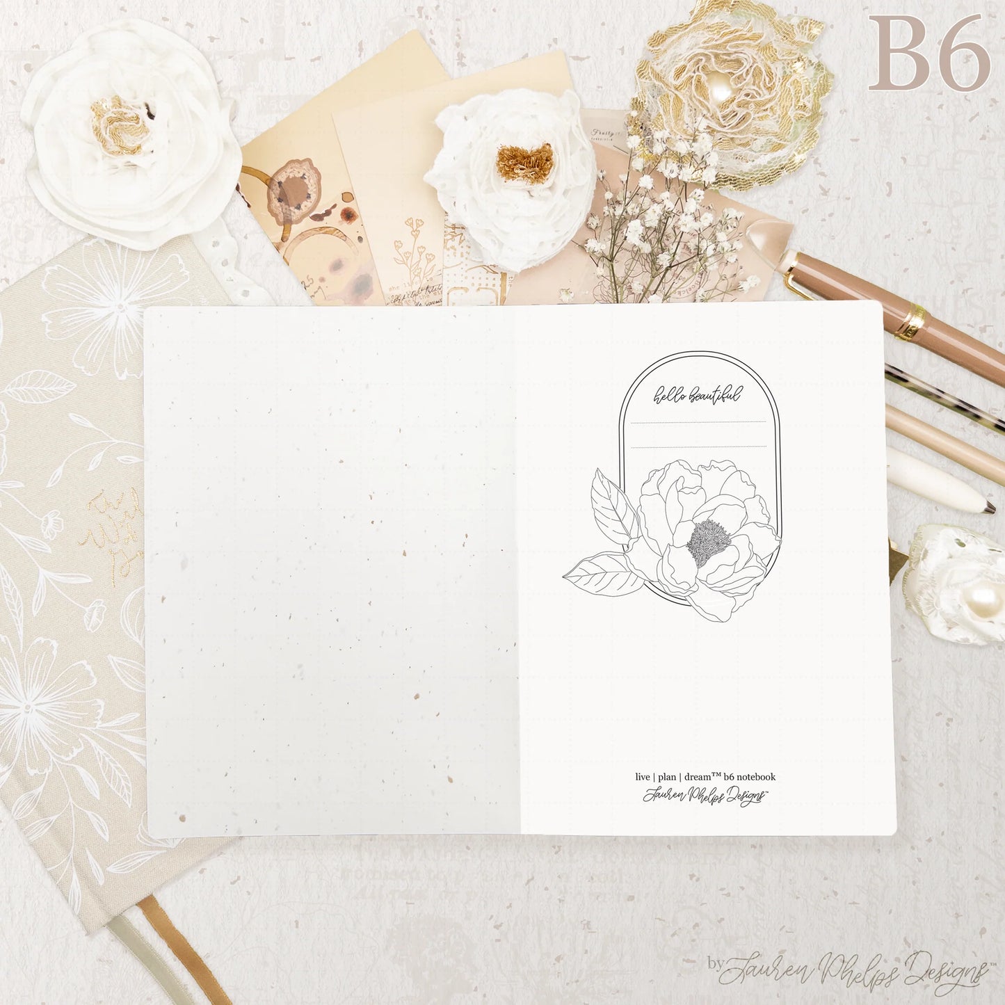 B6 Live | Plan | Dream™ Notebook by Lauren Phelps Designs
