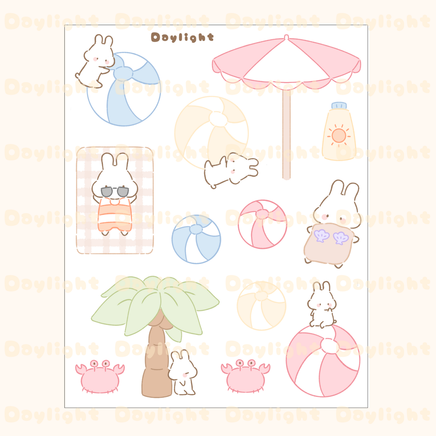 Summer Sticker Sheets Bundle