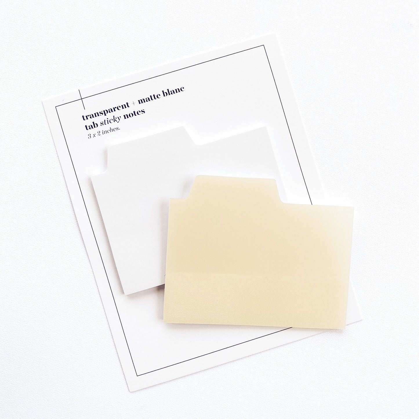 Tab Sticky Notes Set | Blanc