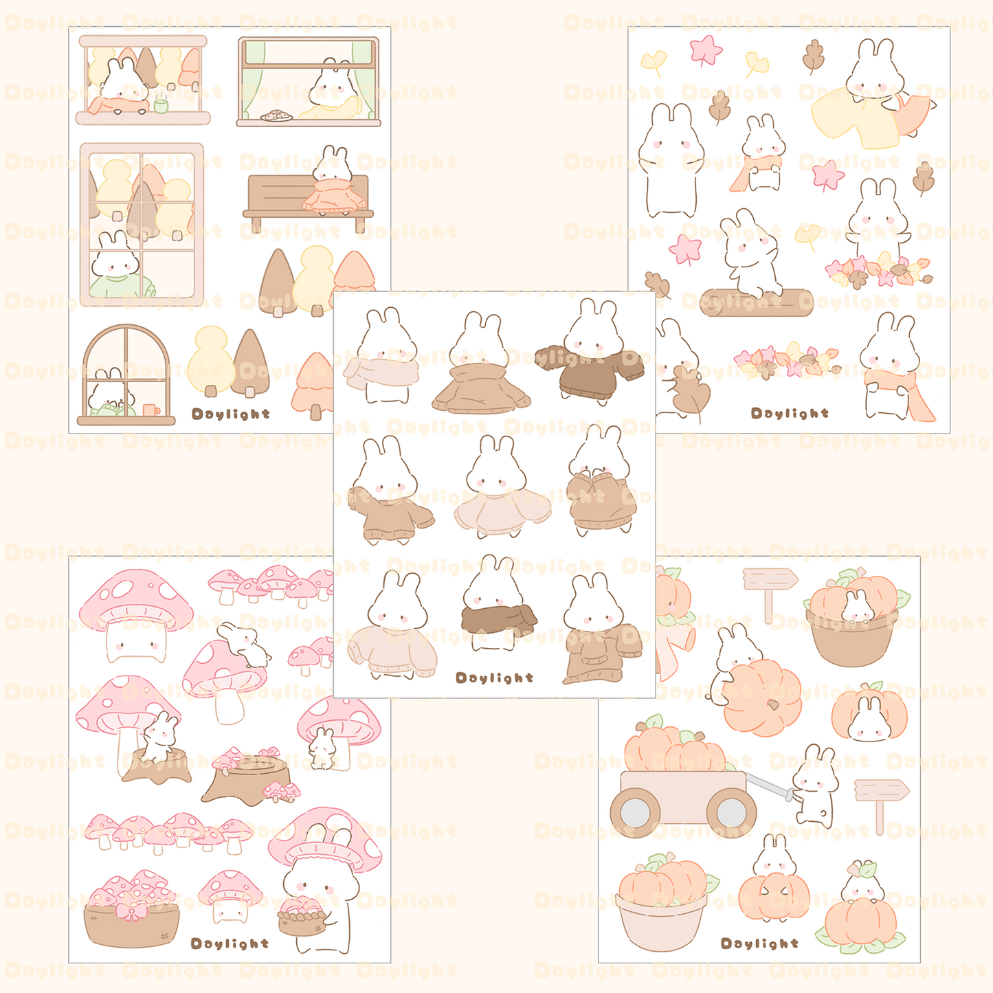 Autumn Sticker Sheets Bundle